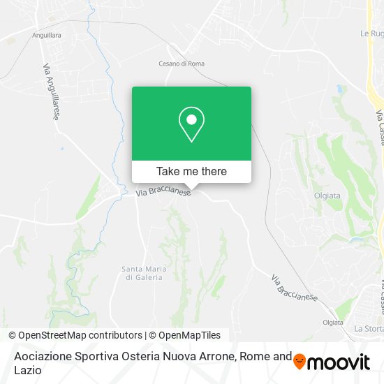 Aociazione Sportiva Osteria Nuova Arrone map