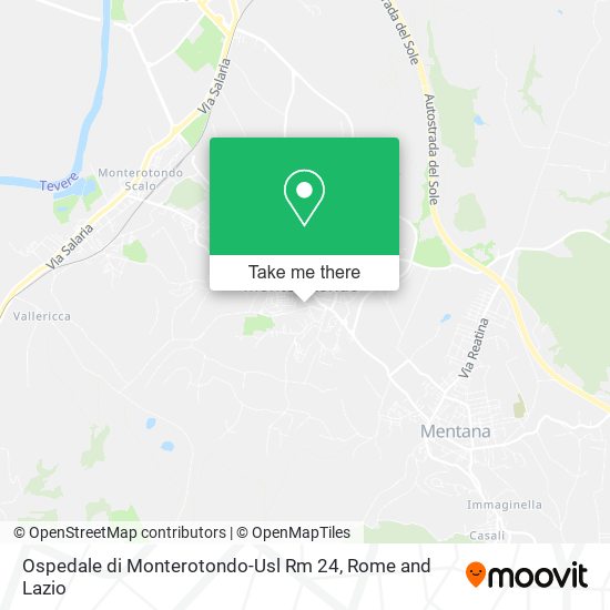 Ospedale di Monterotondo-Usl Rm 24 map