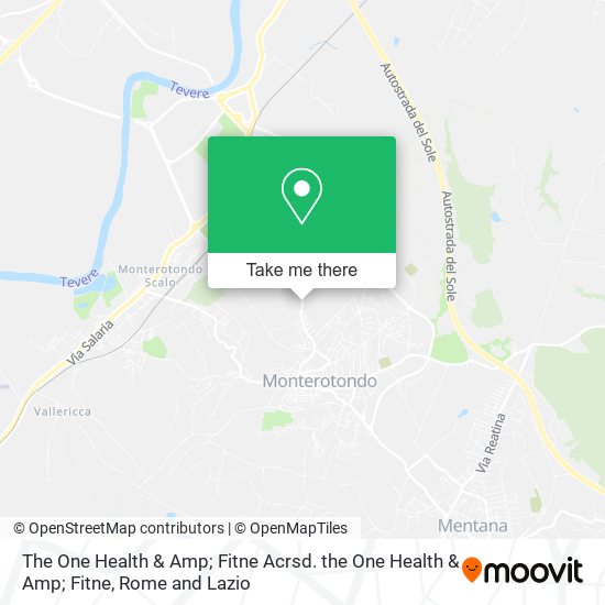 The One Health & Amp; Fitne Acrsd. the One Health & Amp; Fitne map