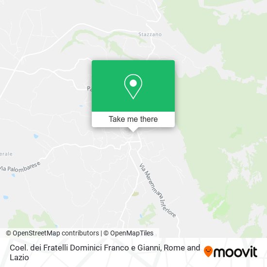 Coel. dei Fratelli Dominici Franco e Gianni map