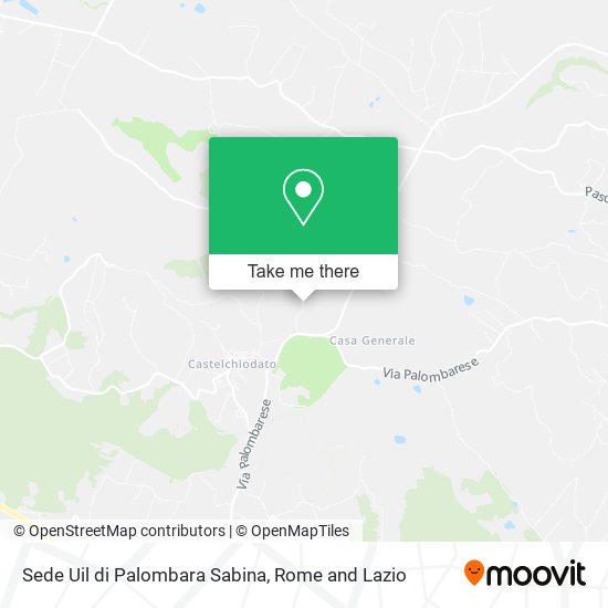 Sede Uil di Palombara Sabina map