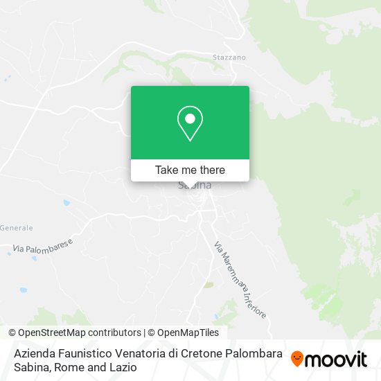 Azienda Faunistico Venatoria di Cretone Palombara Sabina map