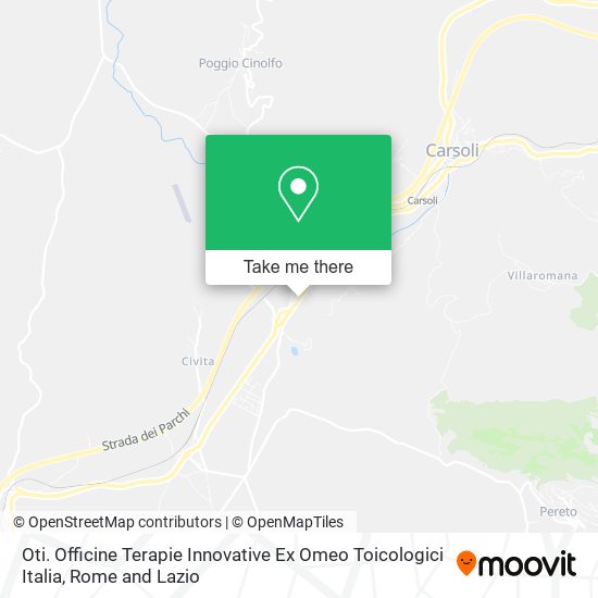 Oti. Officine Terapie Innovative Ex Omeo Toicologici Italia map