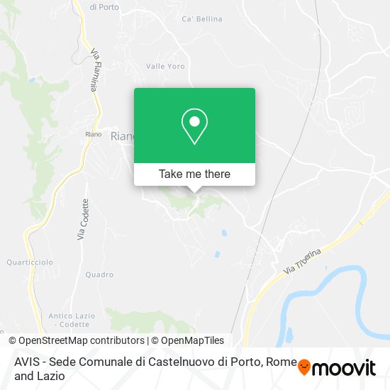 AVIS - Sede Comunale di Castelnuovo di Porto map
