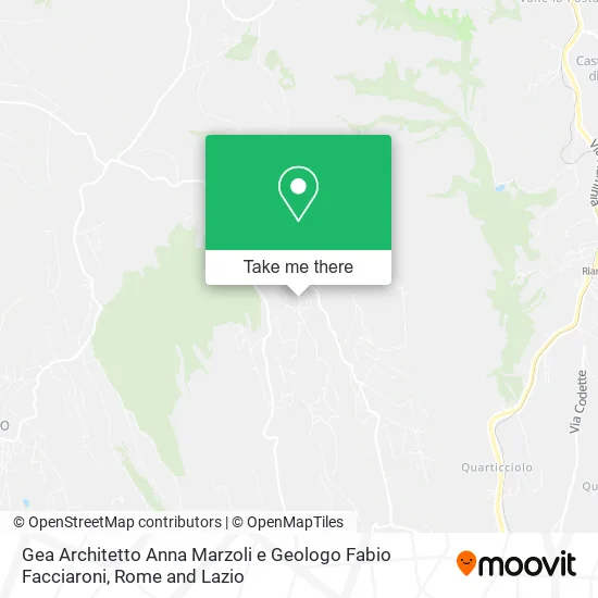 Gea Architect Anna Marzoli and Geologist Fabio Facciaroni map