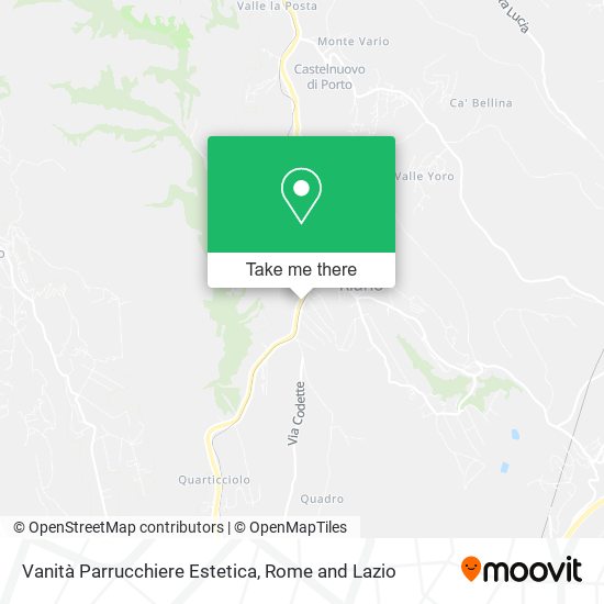 Vanità Parrucchiere Estetica map