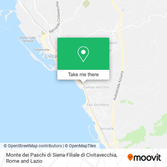 Monte dei Paschi di Siena-Filiale di Civitavecchia map