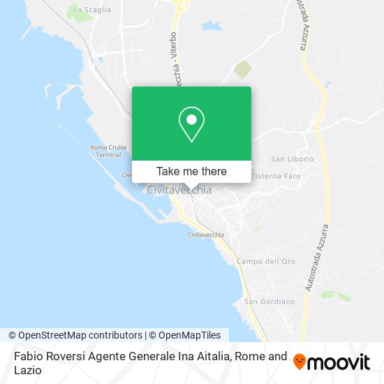 Fabio Roversi Agente Generale Ina Aitalia map