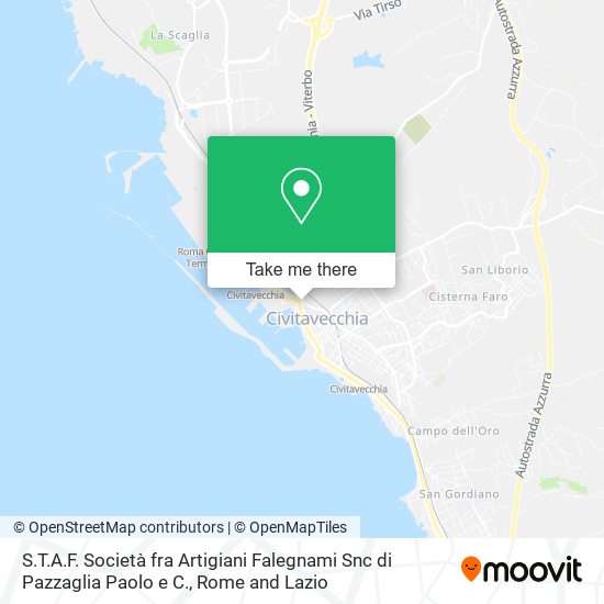 S.T.A.F. Società fra Artigiani Falegnami Snc di Pazzaglia Paolo e C. map