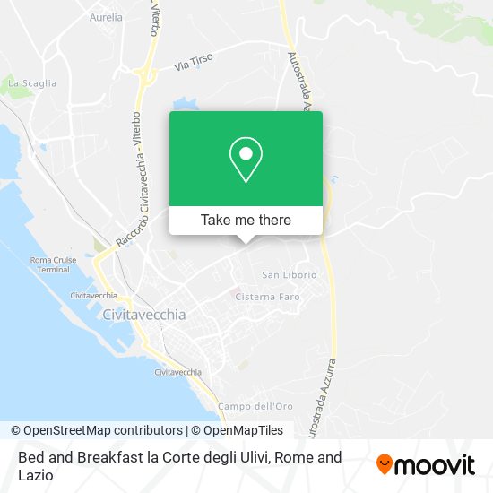 Bed and Breakfast la Corte degli Ulivi map