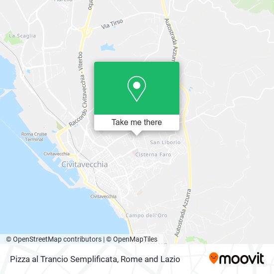 Pizza al Trancio Semplificata map