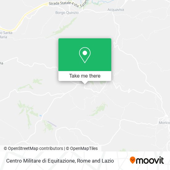 Centro Militare di Equitazione map