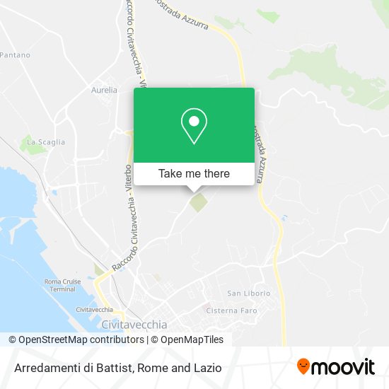 Arredamenti di Battist map