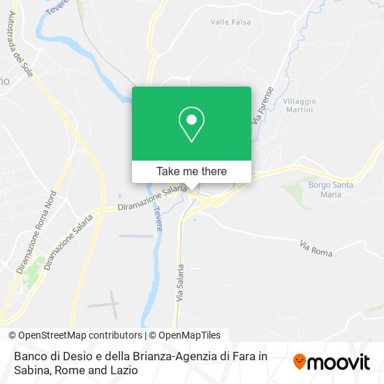Banco di Desio e della Brianza-Agenzia di Fara in Sabina map