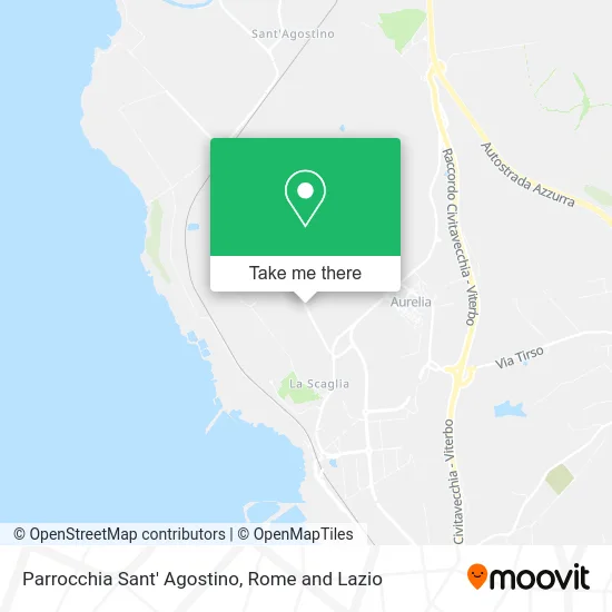 Sant' Agostino Parish map