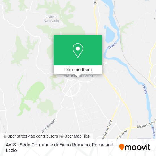 AVIS - Sede Comunale di Fiano Romano map