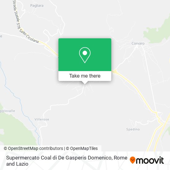 Supermercato Coal di De Gasperis Domenico map