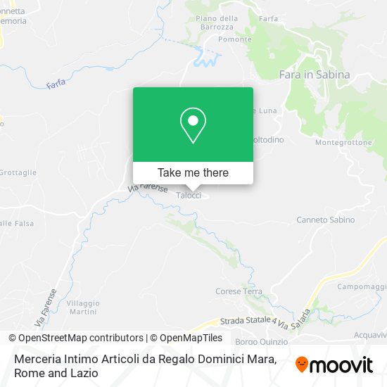 Merceria Intimo Articoli da Regalo Dominici Mara map