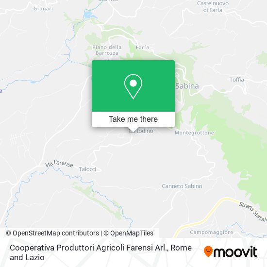 Cooperativa Produttori Agricoli Farensi Arl. map
