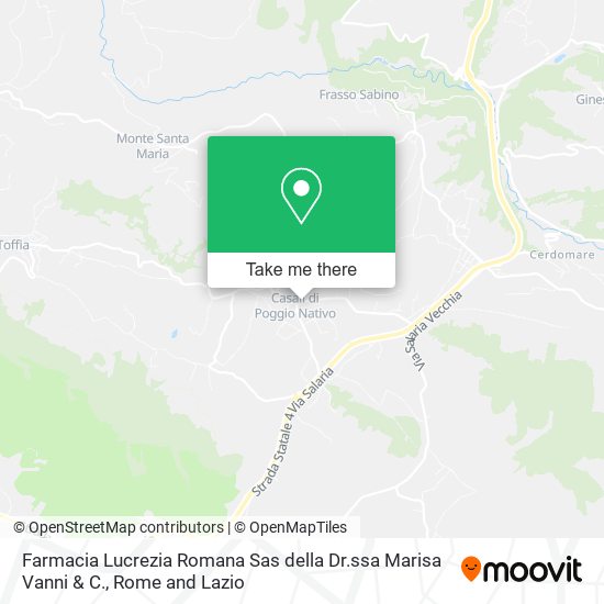 Farmacia Lucrezia Romana Sas della Dr.ssa Marisa Vanni & C. map