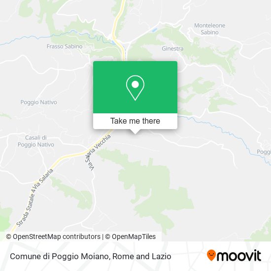 Comune di Poggio Moiano map