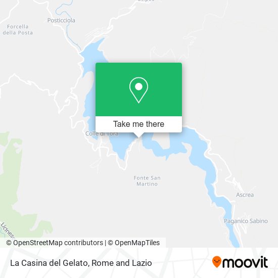 La Casina del Gelato map