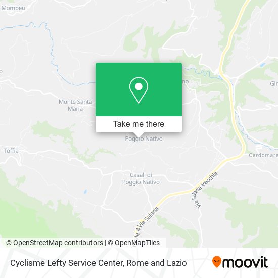 Cyclisme Lefty Service Center map