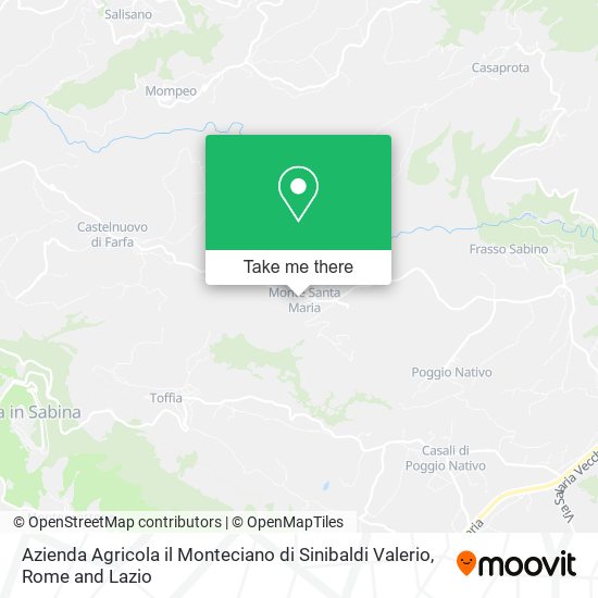 Azienda Agricola il Monteciano di Sinibaldi Valerio map