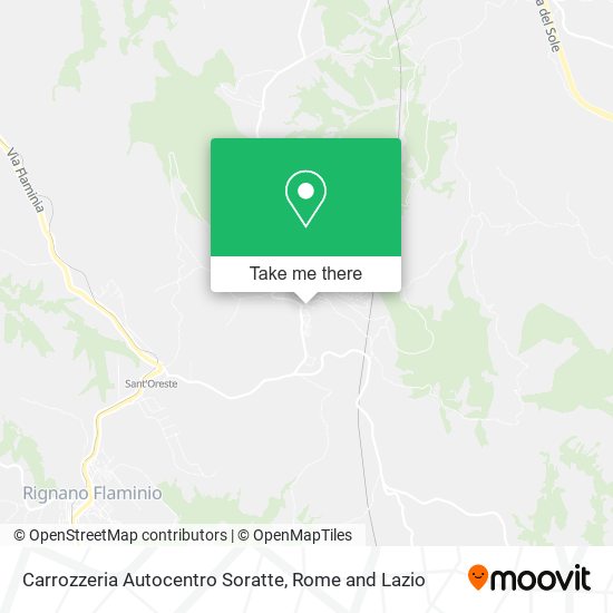 Carrozzeria Autocentro Soratte map