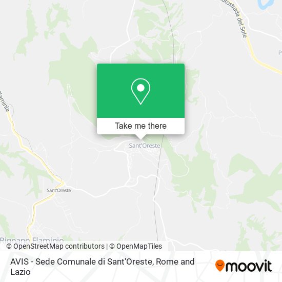 AVIS - Sede Comunale di Sant'Oreste map