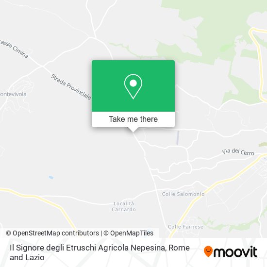 Il Signore degli Etruschi Agricola Nepesina map
