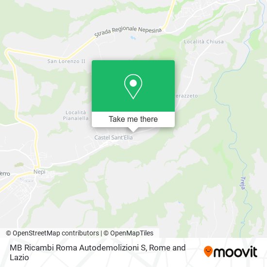 MB Ricambi Roma Autodemolizioni S map