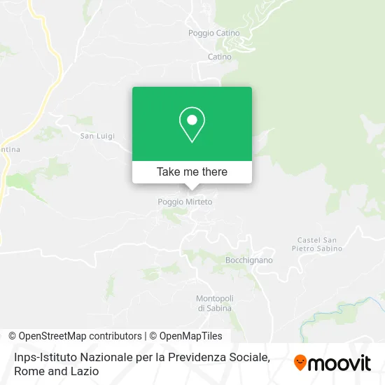 INPS-National Institute for Social Security map