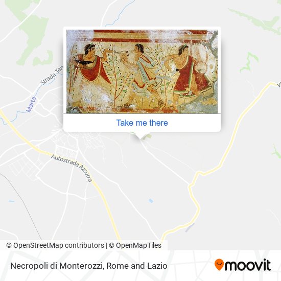 Necropoli di Monterozzi map