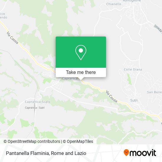 Pantanella Flaminia map