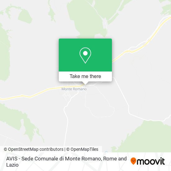 AVIS - Sede Comunale di Monte Romano map