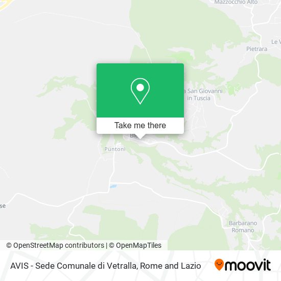 AVIS - Sede Comunale di Vetralla map