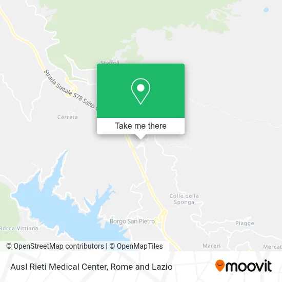 Ausl Rieti Medical Center map
