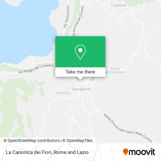La Canonica dei Fiori map