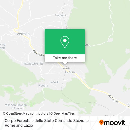 Corpo Forestale dello Stato Comando Stazione map