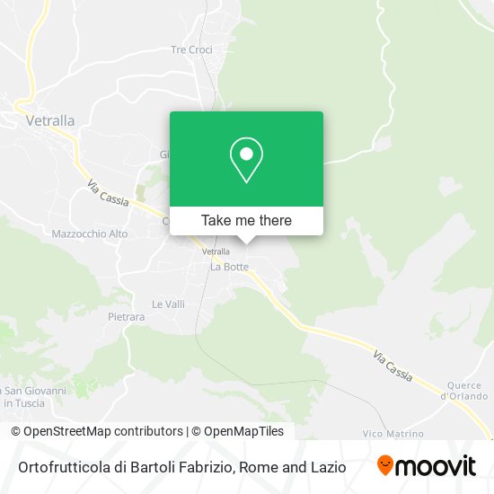 Ortofrutticola di Bartoli Fabrizio map