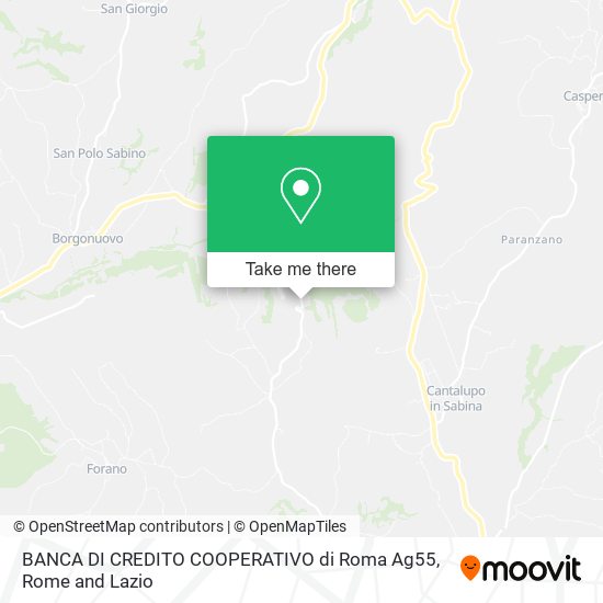 BANCA DI CREDITO COOPERATIVO di Roma Ag55 map