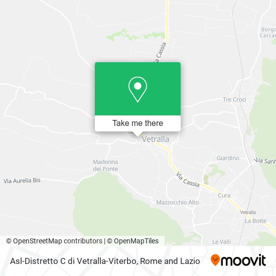 Asl-Distretto C di Vetralla-Viterbo map