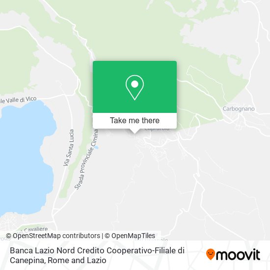 Banca Lazio Nord Credito Cooperativo-Filiale di Canepina map