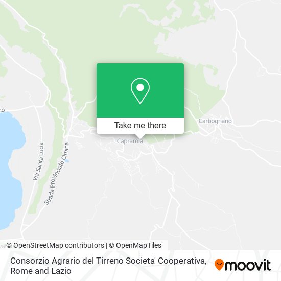 Consorzio Agrario del Tirreno Societa' Cooperativa map