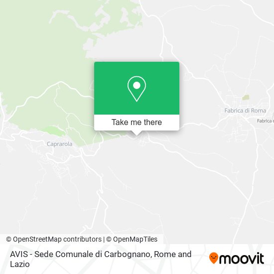AVIS - Sede Comunale di Carbognano map