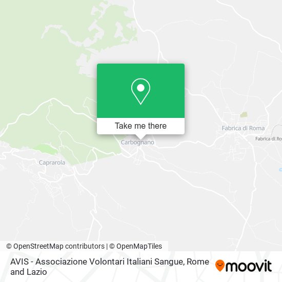 AVIS - Associazione Volontari Italiani Sangue map