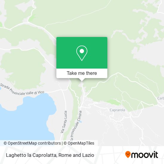 Laghetto la Caprolatta map