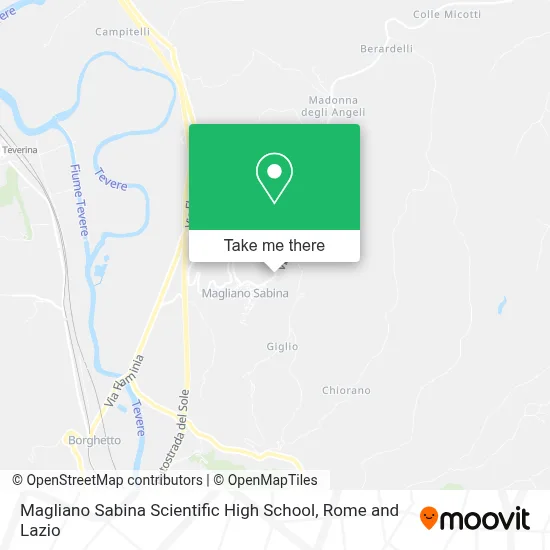 Magliano Sabina Scientific High School map