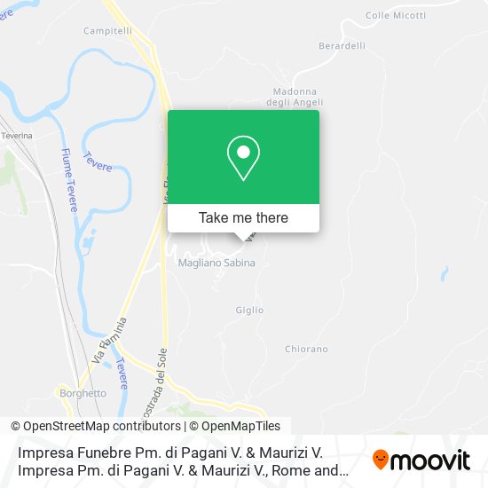 Impresa Funebre Pm. di Pagani V. & Maurizi V. Impresa Pm. di Pagani V. & Maurizi V. map